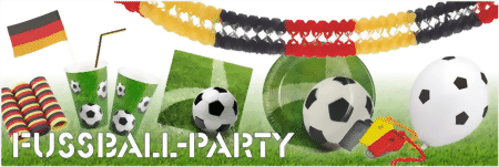 Fußball-Deko u. -Partyartikel