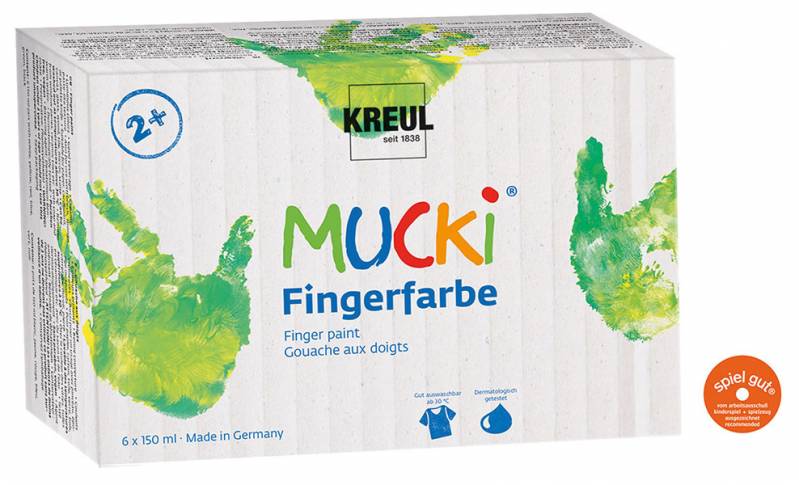 Bild von KREUL Mucki Fingermalfarben, 4er Set