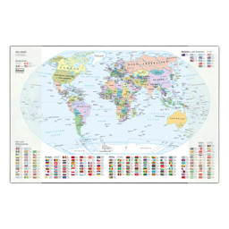 Bild von IDENA Schreibunterlage Weltkarte 