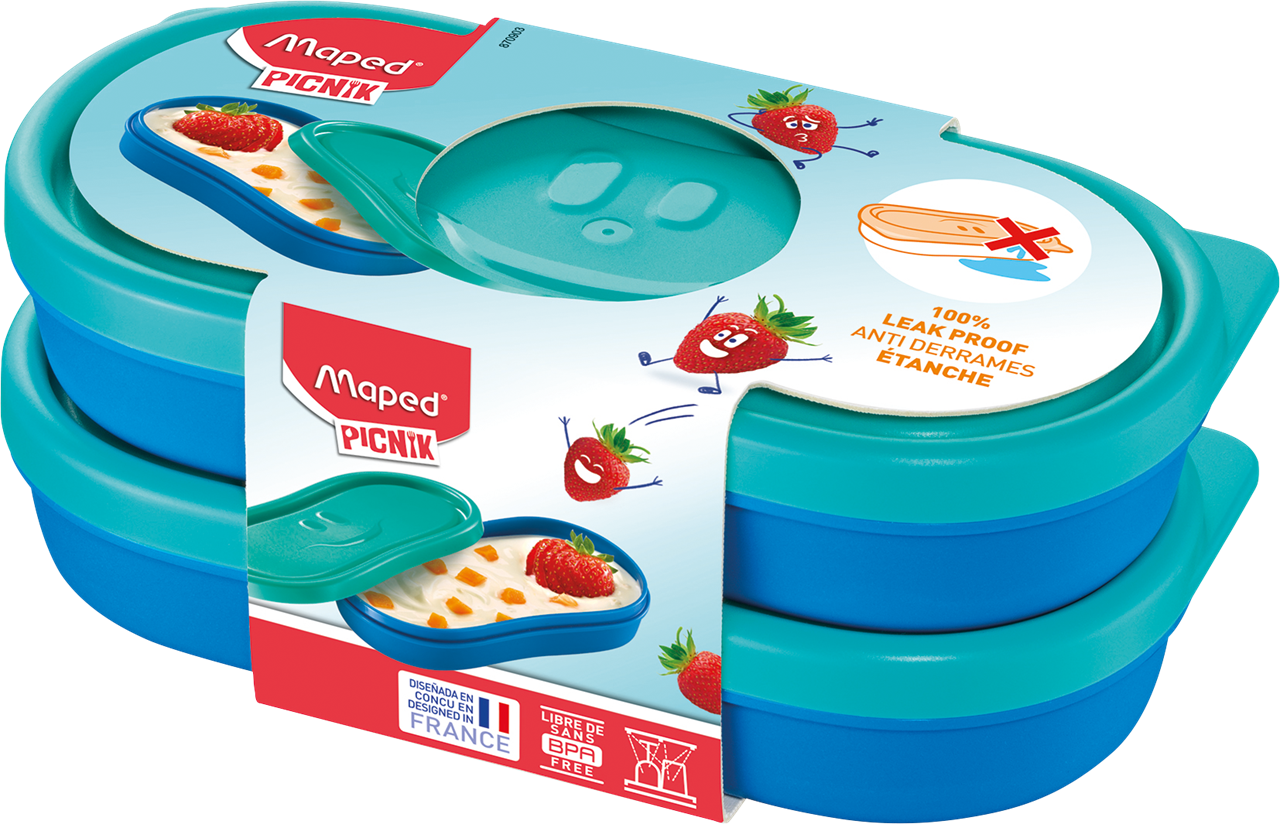 Bild von Maped PICNIK Snackbox KIDS CONCEPT blau, 2er Set