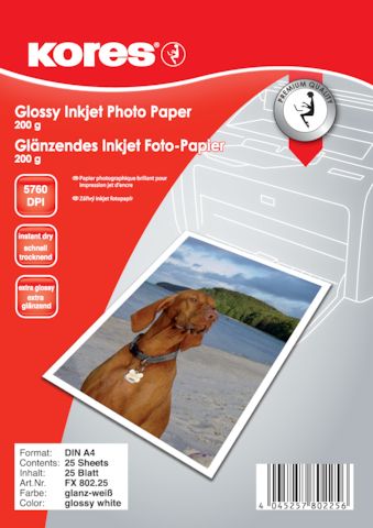 Bild von KORES Fotopapier A4, 200 g/qm