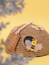 Bild von veassen creative Anleitung Bienenstock aus Jute