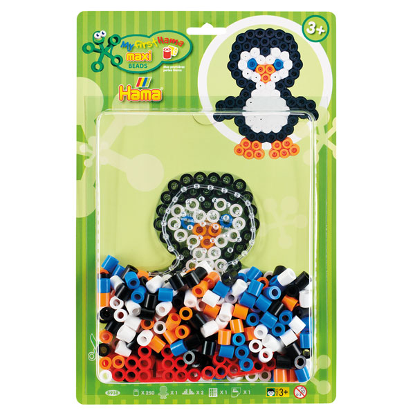 Bild von Hama Bügelperlen Pack Pinguin mit Maxiperlen