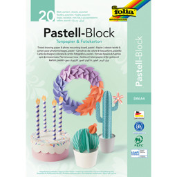 Bild von FOLIA Tonpapier- und Fotokarton-Block Pastell A4