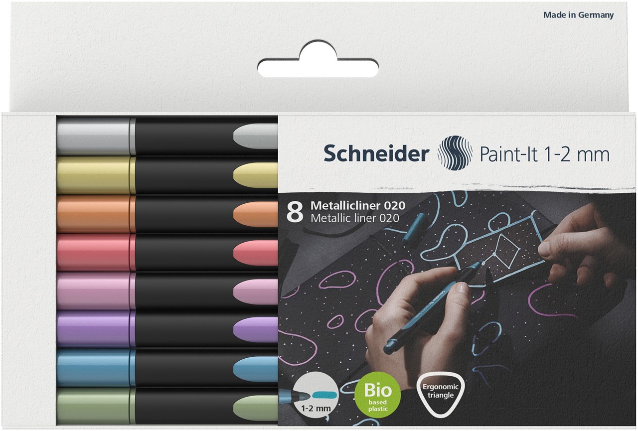 Bild von SCHNEIDER Metallicliner Paint-It  8er-Etui