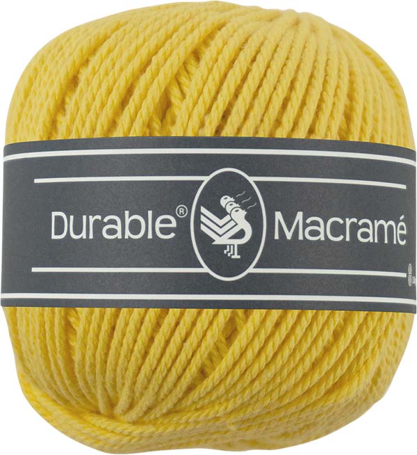 Bild von Durable Macramé Garn Farbe gelb