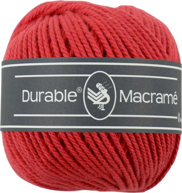 Bild von Durable Macramé Garn Farbe rot