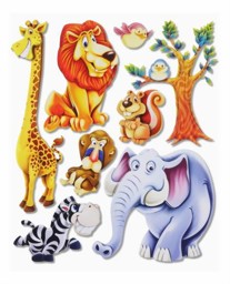 Bild von 3D Sticker XXL "Afrika-Tiere"