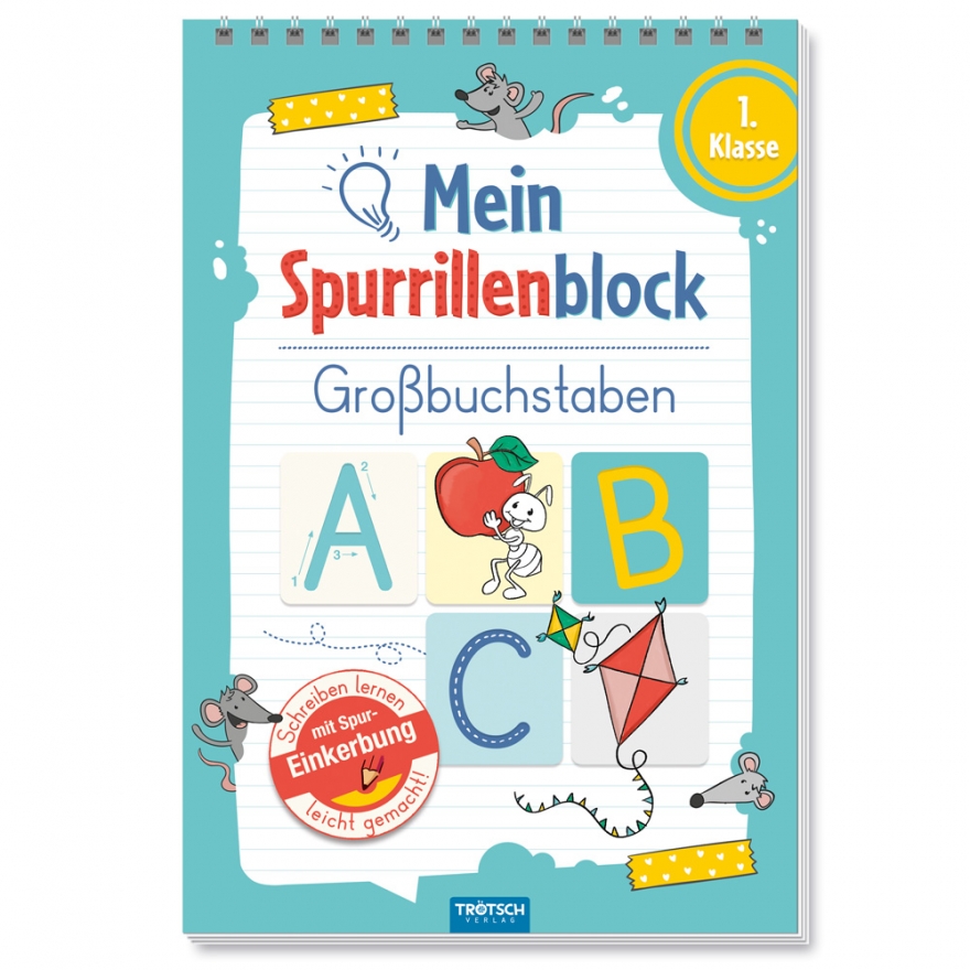 Bild von TRÖTSCH Mein Spurrillenblock Großbuchstaben