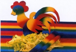 Bild von Krepp-Papier Regenbogen
