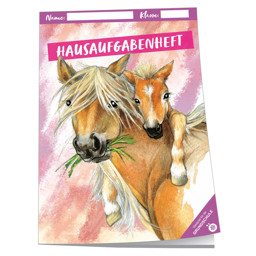 Bild von Hausaufgabenheft für die Grundschule "Pferde"