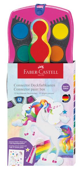 Bild von FABER-CASTELL Farbkasten Connector 12 Farben Einhorn