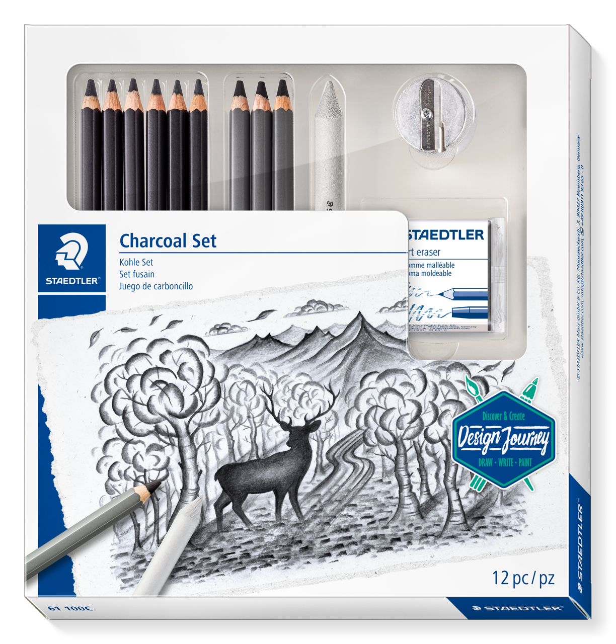 Bild von STAEDTLER Zeichenset/Kohleset Charcoal Design Journey