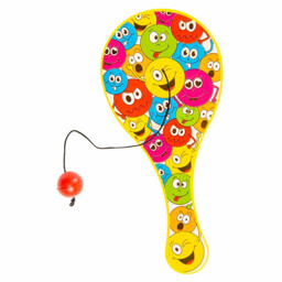Bild von Paddleball-Spiel mit Smiley/Emoji Gesichtern