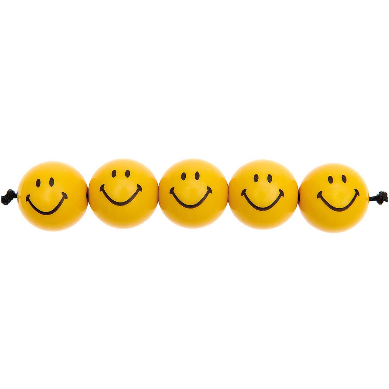 Bild von RICO DESIGN Smiley® Originals Perlen rund gelb 16 mm 