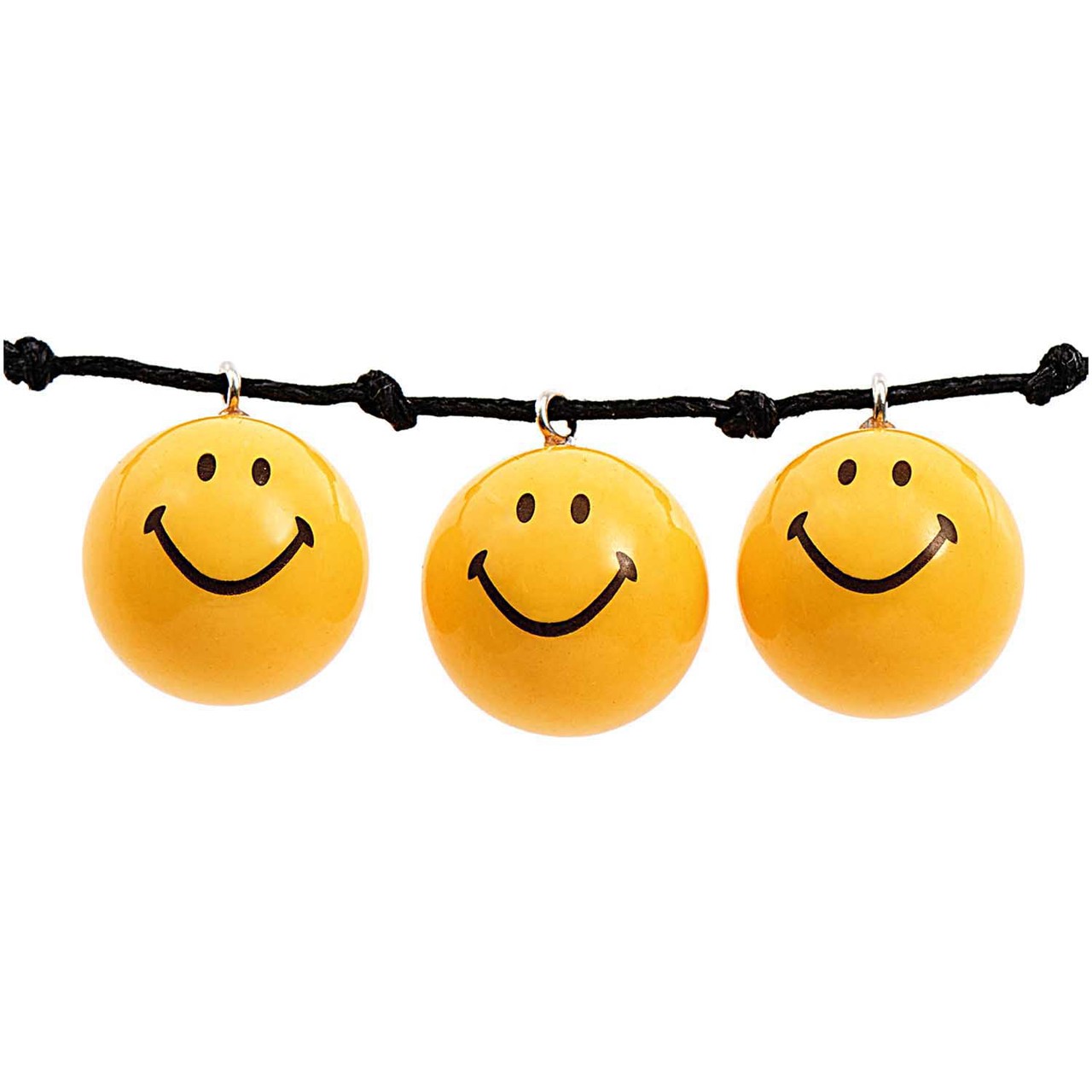 Bild von RICO DESIGN Smiley® Originals Perlen rund mit Anhänger gelb 16 mm 