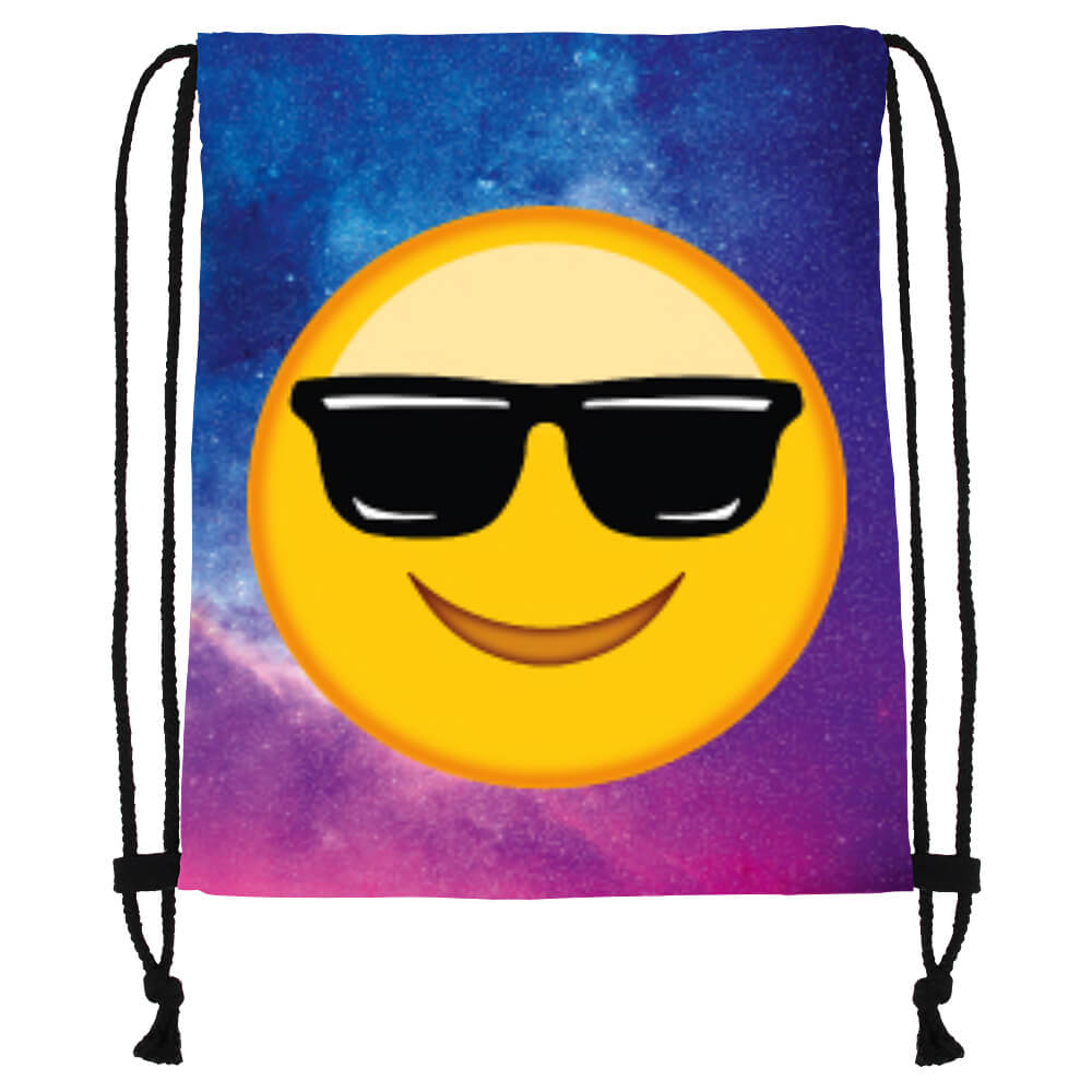 Bild von Gymbag Gymsac Design Emoticon cool Galaxie