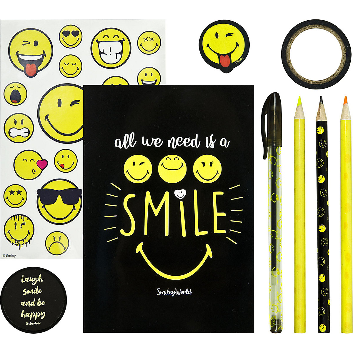 Bild von UNDERCOVER Schreibset Smiley in PVC Etui