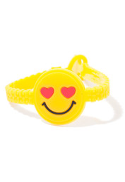 Bild von Armband gelb mit Smiley