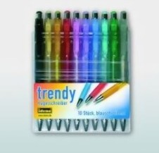 Bild von IDENA Kugelschreiber Set "Trendy"
