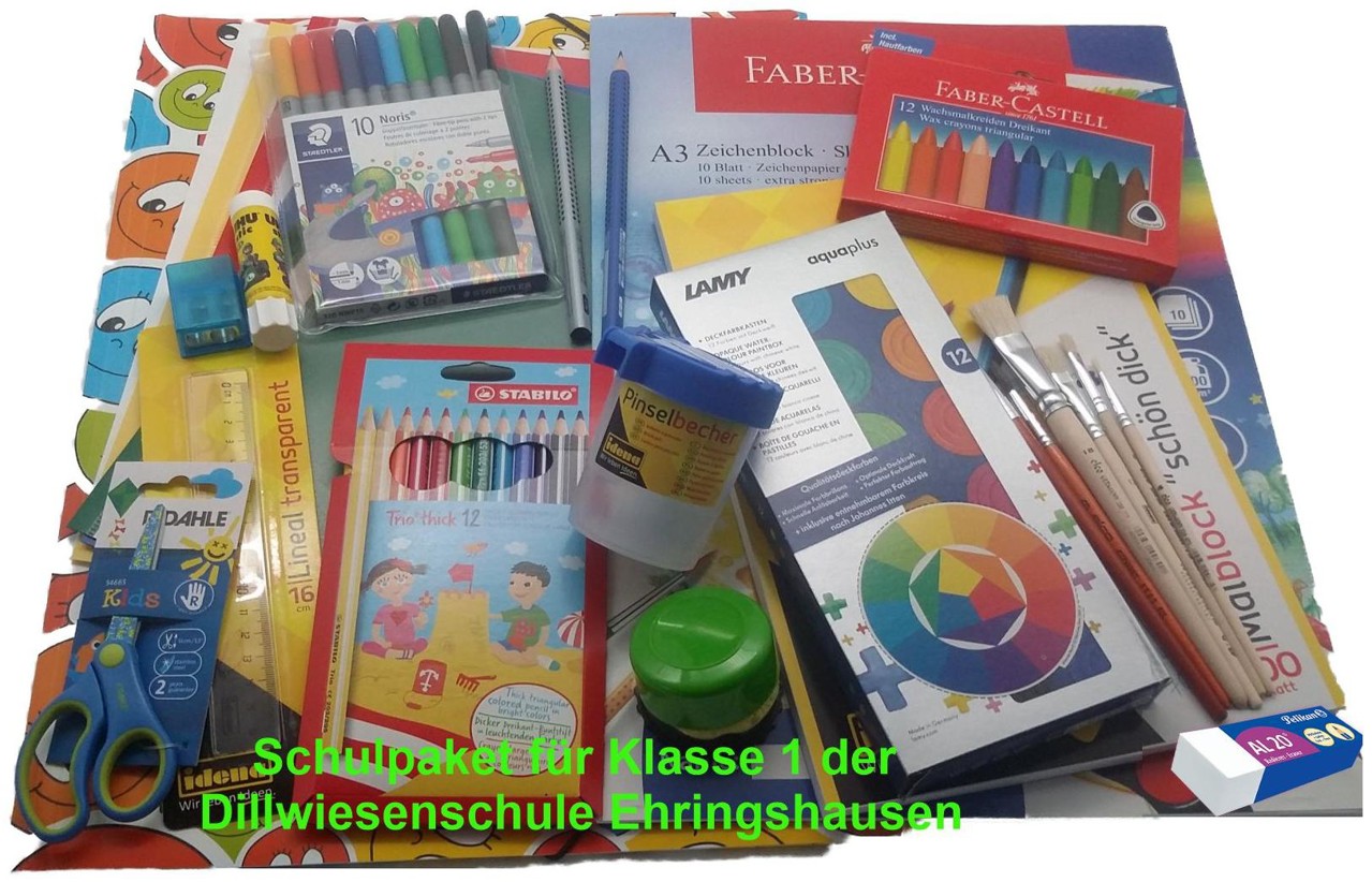 Bild von Schulpaket 2023 Grundschule Dillwiesenschule Ehringshausen Klasse 1