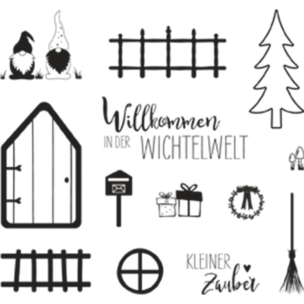 Bild von RAYHER Clear Stamps Wichtelwelt