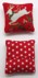 Bild von 2 Miniatur Kissen mit Weihnachtsmotiv Rentier