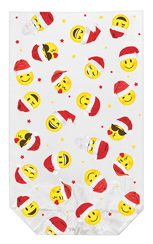 Bild von BRAUN + COMPANY X-mas Smileys Klarsichtbeutel 10er