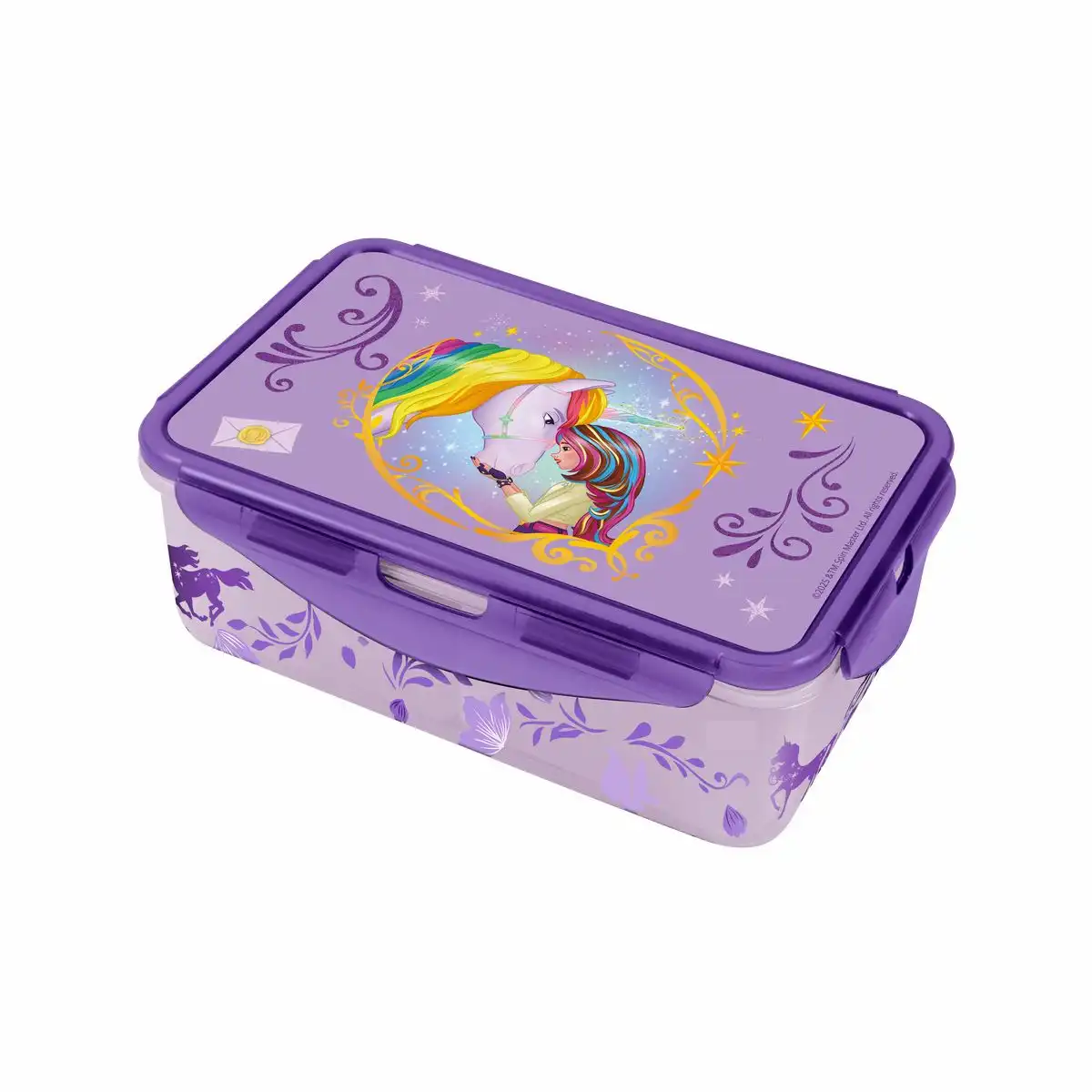 Bild von Unicorn Academy Brotdose Lunch To Go lila/regenbogen