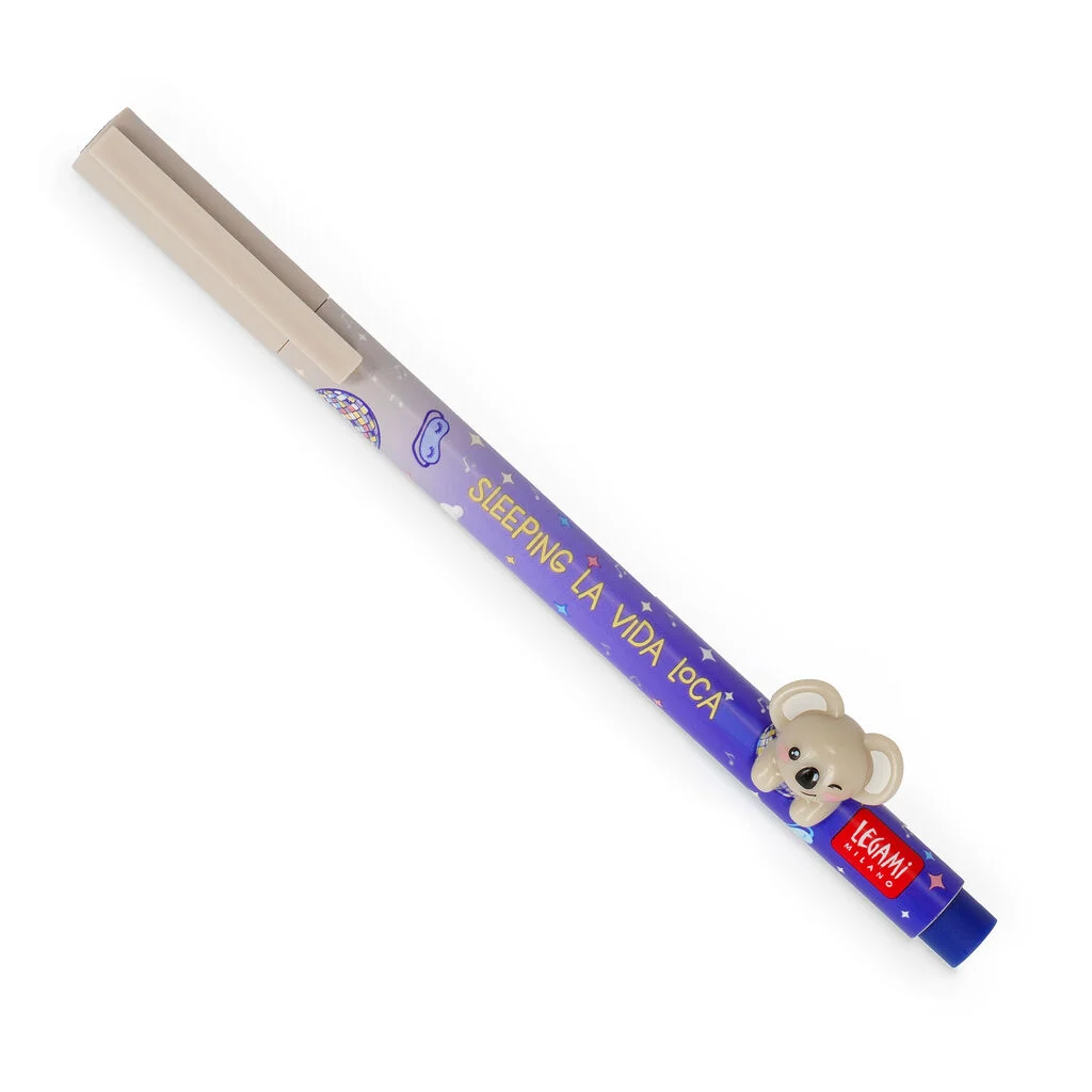 Bild von LEGAMI Stift mit Deko-Tierchen Koala „Sleeping la Vida Loca“ 