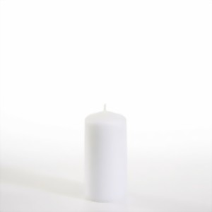 Bild von Stumpenkerze 100 mm weiss
