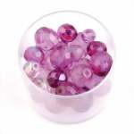 Bild von Glasschliffperlen-Mix lila
