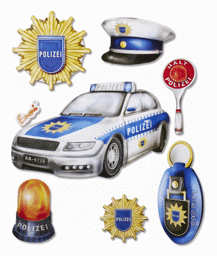 Bild von 3D Sticker XXL "Polizei"