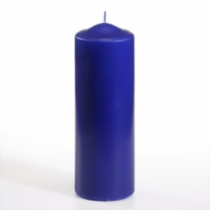Bild von Stumpenkerze 200 mm dunkelblau
