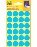 Bild von AVERY ZWECKFORM Markierungspunkte Ø 18 mm, blau