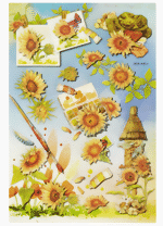 Bild von CREApop 3D Sticker "Sonnenblumen I"