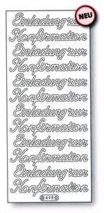 Bild von Konturensticker "Einladung zur Konfirmation"
