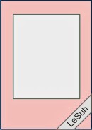 Bild von 5 Passepartoutkarten "Rechteck" rosa 10,5 x 15 cm
