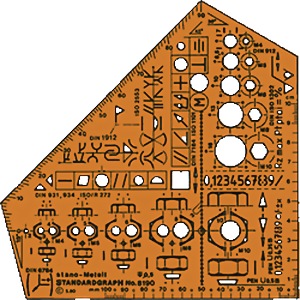 Bild von STANDARDGRAPH Schulwinkel stano-Metall
