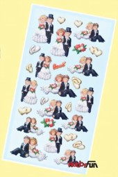Bild von CREApop Softy Sticker "Hochzeitspaare"
