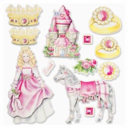 Bild von 3D Sticker XXL "Prinzessin II"