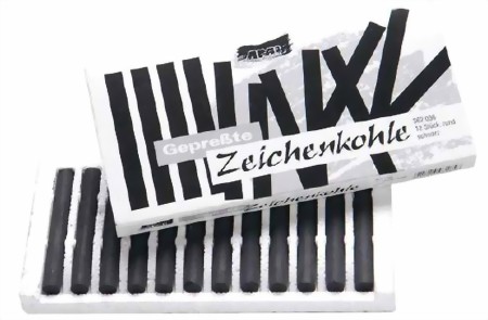 Bild von AMI gepresste Zeichenkohle schwarz
