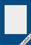 Bild von 5 Passepartoutkarten "Rechteck" dkl.-blau 10,5 x 15 cm
