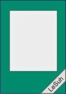 Bild von 5 Passepartoutkarten "Rechteck" dkl.-grün 10,5 x 15 cm
