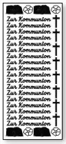 Bild von Konturensticker "Zur Kommunion"
