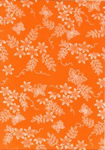 Bild von CREApop Deko-Stoff Schmetterling orange (Meterware)