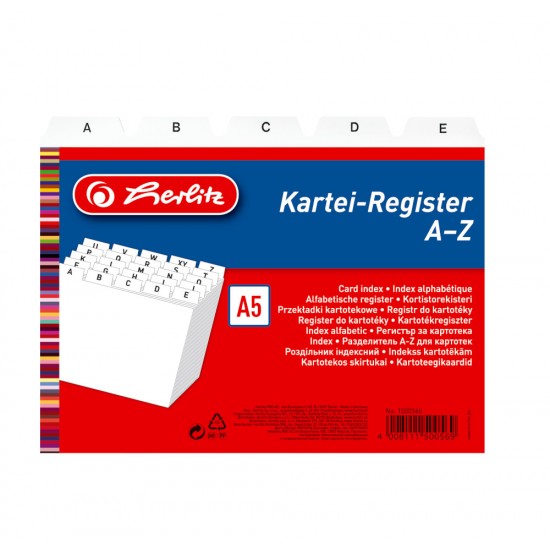 Bild von HERLITZ Karteiregister A5