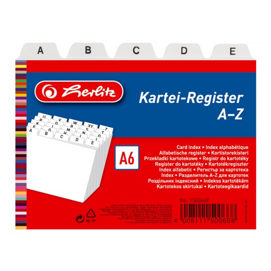 Bild von  HERLITZ Karteiregister A6