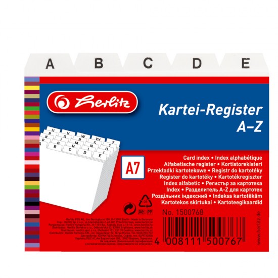 Bild von HERLITZ Karteiregister A7