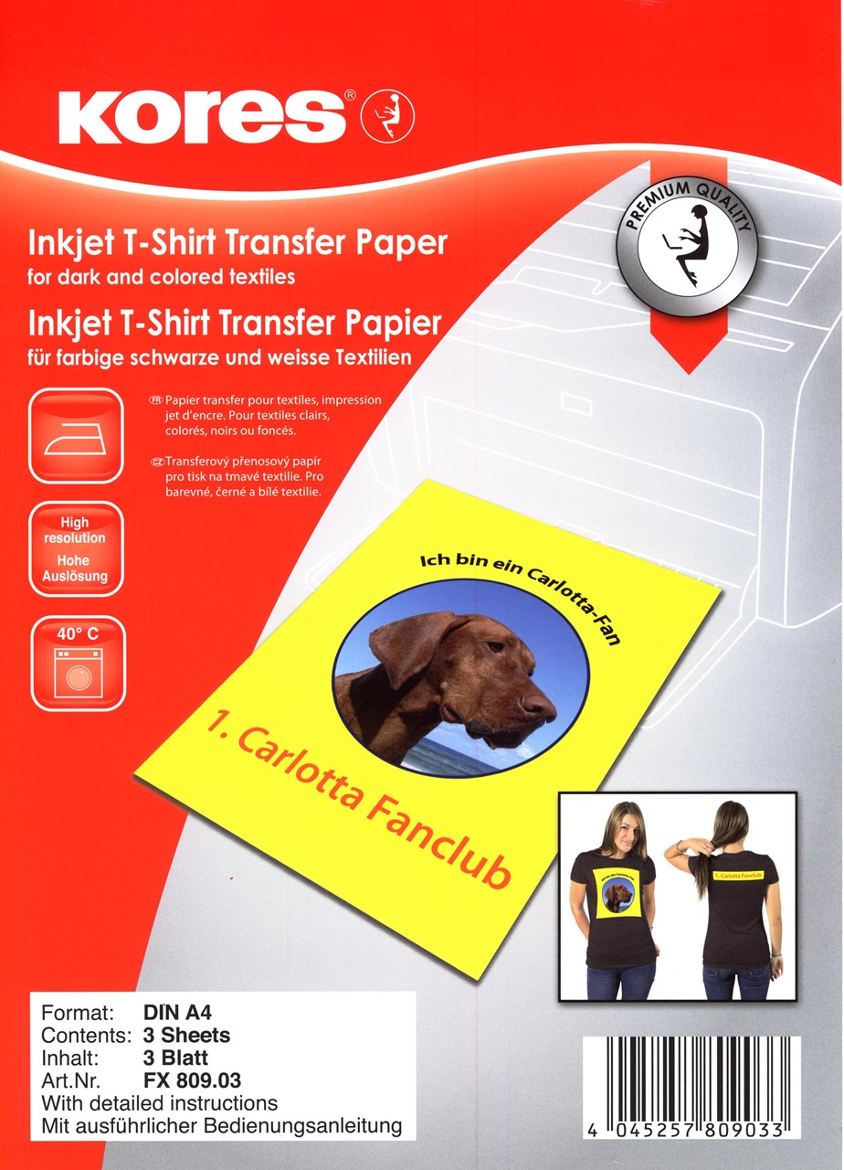 Bild von KORES T-Shirt Transfer Papier